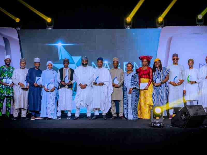 L-R: Best Staff, Manufacturing Services Dept, Engr. Odii Emmanuel; Best Staff, Audit Dept, Mr. Abbas Suleiman; Best Staff, Natural & Physical Science Dept, Mr. Usman Ahmadu (represented by Engr Yunusa  Jubrin Sulieiman); Overall Staff of the Year, Barr. Hussaina Shehu; Driver of the Year, Mr. Abdullah Mohammed; Staff Choice Award Winner, EVC of NASENI, Mr. Khalil Suleiman Halilu; Best Staff, Accounts & Finance Dept, Mr. Salisu Mohammed; Best Staff, Technology Business Development Dept, Engr. Dr. Abayomi Okeshola; Best Staff, Planning & Policy Dept, Mrs. Ahmed Bilkisu; Best Staff, Technical Services- Engr. Mrs. Ugochi Chimaduruaku; Best Staff, EVC's Office, Barr. Lilian O. Utaka; Best Staff, Civil & Environmental Engineering Dept, Engr. Aliyu Tahir Ahmed; Best Staff, PICTT, Mr. Umar Muhammad Bashir; Best Staff, Admin & HR, Shakir Owodunni; Best Staff, Research & Development Dept, Miss. Anita Egga during the 2025 NASENI Staff Motivation and Reward Event held in Abuja on Saturday, July 18, 2026